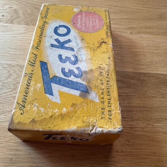 Vintage John Scarne Teeko Strategy Board Game & Token Markers, Copyright 1952 - Picture 4 of 16